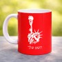 ספל תה \ קפה בעיצוב אישי עם השם שלך בעיצוב פסל החירות גודל הספל 325 מ"ל