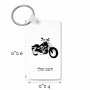 מחזיק מפתחות בצורת מלבן בעיצוב אישי עם השם שלך בעיצוב הארלי-דיווידסון גודל המחזיק 6 × 4 ס"מ
