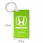 מחזיק מפתחות בצורת מלבן בעיצוב אישי עם השם שלך בעיצוב הונדה 2 גודל המחזיק 6 × 4 ס"מ