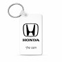 מחזיק מפתחות בצורת מלבן בעיצוב אישי עם השם שלך בעיצוב הונדה 2 גודל המחזיק 6 × 4 ס"מ