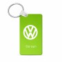 מחזיק מפתחות בצורת מלבן בעיצוב אישי עם השם שלך בעיצוב פולקסווגן גודל המחזיק 6 × 4 ס"מ
