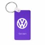 מחזיק מפתחות בצורת מלבן בעיצוב אישי עם השם שלך בעיצוב פולקסווגן גודל המחזיק 6 × 4 ס"מ