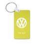 מחזיק מפתחות בצורת מלבן בעיצוב אישי עם השם שלך בעיצוב פולקסווגן גודל המחזיק 6 × 4 ס"מ