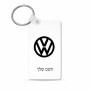 מחזיק מפתחות בצורת מלבן בעיצוב אישי עם השם שלך בעיצוב פולקסווגן גודל המחזיק 6 × 4 ס"מ