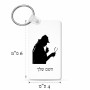 מחזיק מפתחות בצורת מלבן בעיצוב אישי עם השם שלך בעיצוב בתים של שרלוק גודל המחזיק 6 × 4 ס"מ