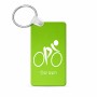 מחזיק מפתחות בצורת מלבן בעיצוב אישי עם השם שלך בעיצוב אופניים אולימפיים גודל המחזיק 6 × 4 ס"מ