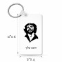 מחזיק מפתחות בצורת מלבן בעיצוב אישי עם השם שלך בעיצוב צ'ה גווארה גודל המחזיק 6 × 4 ס"מ