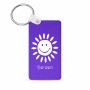 מחזיק מפתחות בצורת מלבן בעיצוב אישי עם השם שלך בעיצוב שמש גודל המחזיק 6 × 4 ס"מ