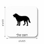 מגנט למקרר בעיצוב אישי עם השם שלך בעיצוב כלב גודל המגנט 6.5 × 6.5 ס"מ