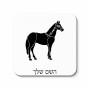מגנט למקרר בעיצוב אישי עם השם שלך בעיצוב סוס גודל המגנט 6.5 × 6.5 ס"מ