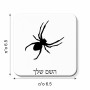 מגנט למקרר בעיצוב אישי עם השם שלך בעיצוב עכביש גודל המגנט 6.5 × 6.5 ס"מ
