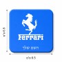 מגנט למקרר בעיצוב אישי עם השם שלך בעיצוב פרארי גודל המגנט 6.5 × 6.5 ס"מ