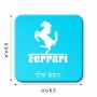 מגנט למקרר בעיצוב אישי עם השם שלך בעיצוב פרארי גודל המגנט 6.5 × 6.5 ס"מ