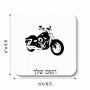 מגנט למקרר בעיצוב אישי עם השם שלך בעיצוב הארלי-דיווידסון גודל המגנט 6.5 × 6.5 ס"מ