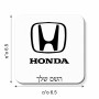 מגנט למקרר בעיצוב אישי עם השם שלך בעיצוב הונדה 2 גודל המגנט 6.5 × 6.5 ס"מ