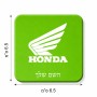 מגנט למקרר בעיצוב אישי עם השם שלך בעיצוב הונדה גודל המגנט 6.5 × 6.5 ס"מ