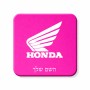 מגנט למקרר בעיצוב אישי עם השם שלך בעיצוב הונדה גודל המגנט 6.5 × 6.5 ס"מ
