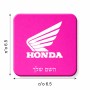 מגנט למקרר בעיצוב אישי עם השם שלך בעיצוב הונדה גודל המגנט 6.5 × 6.5 ס"מ