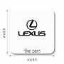 מגנט למקרר בעיצוב אישי עם השם שלך בעיצוב לקסוס גודל המגנט 6.5 × 6.5 ס"מ