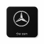 מגנט למקרר בעיצוב אישי עם השם שלך בעיצוב מרצדס-בנץ גודל המגנט 6.5 × 6.5 ס"מ