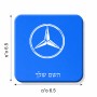 מגנט למקרר בעיצוב אישי עם השם שלך בעיצוב מרצדס-בנץ גודל המגנט 6.5 × 6.5 ס"מ