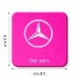 מגנט למקרר בעיצוב אישי עם השם שלך בעיצוב מרצדס-בנץ גודל המגנט 6.5 × 6.5 ס"מ