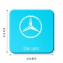 מגנט למקרר בעיצוב אישי עם השם שלך בעיצוב מרצדס-בנץ גודל המגנט 6.5 × 6.5 ס"מ