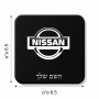 מגנט למקרר בעיצוב אישי עם השם שלך בעיצוב ניסאן גודל המגנט 6.5 × 6.5 ס"מ
