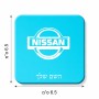 מגנט למקרר בעיצוב אישי עם השם שלך בעיצוב ניסאן גודל המגנט 6.5 × 6.5 ס"מ