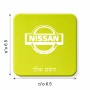 מגנט למקרר בעיצוב אישי עם השם שלך בעיצוב ניסאן גודל המגנט 6.5 × 6.5 ס"מ