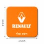 מגנט למקרר בעיצוב אישי עם השם שלך בעיצוב רנו גודל המגנט 6.5 × 6.5 ס"מ