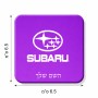מגנט למקרר בעיצוב אישי עם השם שלך בעיצוב סובארו גודל המגנט 6.5 × 6.5 ס"מ