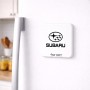 מגנט למקרר בעיצוב אישי עם השם שלך בעיצוב סובארו גודל המגנט 6.5 × 6.5 ס"מ