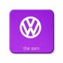 מגנט למקרר בעיצוב אישי עם השם שלך בעיצוב פולקסווגן גודל המגנט 6.5 × 6.5 ס"מ