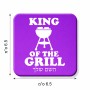 מגנט למקרר בעיצוב אישי עם השם שלך בעיצוב מלך הגריל גודל המגנט 6.5 × 6.5 ס"מ