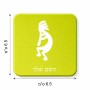 מגנט למקרר בעיצוב אישי עם השם שלך בעיצוב קוקופלי גודל המגנט 6.5 × 6.5 ס"מ