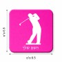 מגנט למקרר בעיצוב אישי עם השם שלך בעיצוב שחקן גולף גודל המגנט 6.5 × 6.5 ס"מ