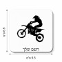 מגנט למקרר בעיצוב אישי עם השם שלך בעיצוב מוטוקרוס גודל המגנט 6.5 × 6.5 ס"מ