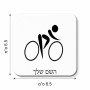 מגנט למקרר בעיצוב אישי עם השם שלך בעיצוב אופניים אולימפיים גודל המגנט 6.5 × 6.5 ס"מ