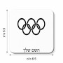 מגנט למקרר בעיצוב אישי עם השם שלך בעיצוב אולימפי גודל המגנט 6.5 × 6.5 ס"מ