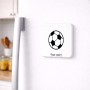 מגנט למקרר בעיצוב אישי עם השם שלך בעיצוב כדורגל כדור כדורגל גודל המגנט 6.5 × 6.5 ס"מ