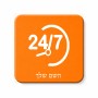 מגנט למקרר בעיצוב אישי עם השם שלך בעיצוב 24 ביולי גודל המגנט 6.5 × 6.5 ס"מ