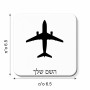 מגנט למקרר בעיצוב אישי עם השם שלך בעיצוב טייס - טייס גודל המגנט 6.5 × 6.5 ס"מ