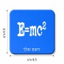 מגנט למקרר בעיצוב אישי עם השם שלך בעיצוב נוסחת אלברט איינשטיין גודל המגנט 6.5 × 6.5 ס"מ
