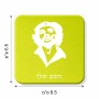 מגנט למקרר בעיצוב אישי עם השם שלך בעיצוב צ'ה גווארה גודל המגנט 6.5 × 6.5 ס"מ