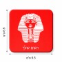 מגנט למקרר בעיצוב אישי עם השם שלך בעיצוב פרעה - תות ענח' אמון מצרי גודל המגנט 6.5 × 6.5 ס"מ