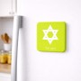 מגנט למקרר בעיצוב אישי עם השם שלך בעיצוב מגן דוד - מגן דוד - ישראל גודל המגנט 6.5 × 6.5 ס"מ