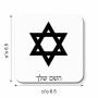 מגנט למקרר בעיצוב אישי עם השם שלך בעיצוב מגן דוד - מגן דוד - ישראל גודל המגנט 6.5 × 6.5 ס"מ