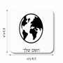 מגנט למקרר בעיצוב אישי עם השם שלך בעיצוב עולם גודל המגנט 6.5 × 6.5 ס"מ