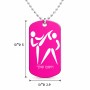 שרשרת דיסקיט מאלומיניום בעיצוב אישי עם השם שלך בעיצוב לוחמים אולימפיים גודל הדיסקיט 2.9 × 5 ס"מ